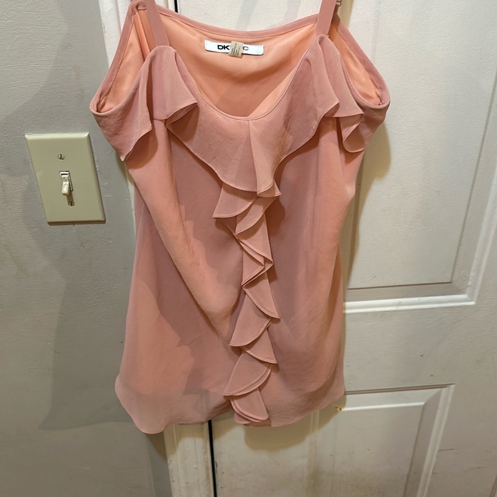 Dkny peachy pink tank